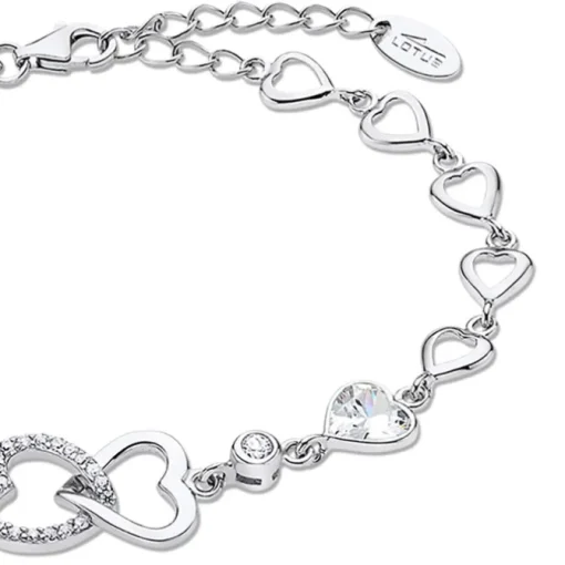 LOTUS Silver Armband Herz 925 Silber Zirkonia Lotus Silver Trendy JLP3093-2-1