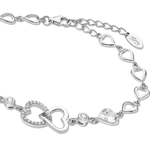 LOTUS Silver Armband Herz 925 Silber Zirkonia Lotus Silver Trendy JLP3093-2-1