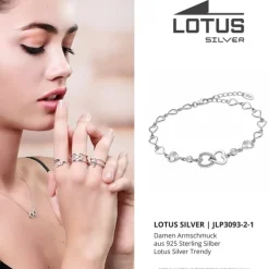 LOTUS Silver Armband Herz 925 Silber Zirkonia Lotus Silver Trendy JLP3093-2-1