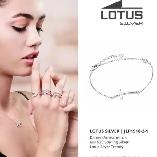 LOTUS Silver Armband Kreuz 925 Silber LP1918-2/1 weiß Zirkonia JLP1918-2-1