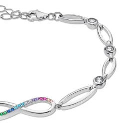 LOTUS Silver Armband Unendlichkeit 925 Silber Zirkonia Charming Lady JLP1872-2-2