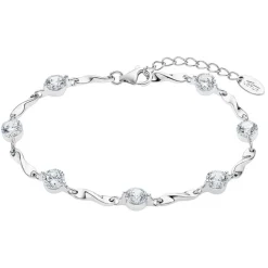 LOTUS Silver Armband Wirbel Zirkoniastein 925 Silber Lotus Trendy JLP3091-2-1