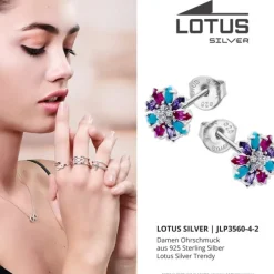 LOTUS Silver Blume 925 Silber Lotus Silver Trendy JLP3560-4-2