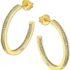 LOTUS Silver Creolen 925 Silber gold Zirkonia Lotus Silver IT Girl JLP1937-4-6