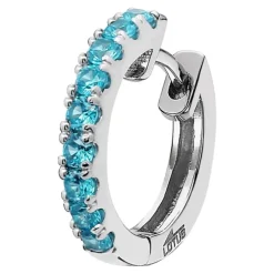 LOTUS Silver Creolen 925 Silber blau Zirkonia Lotus Silver IT Girl JLP1993-4-3