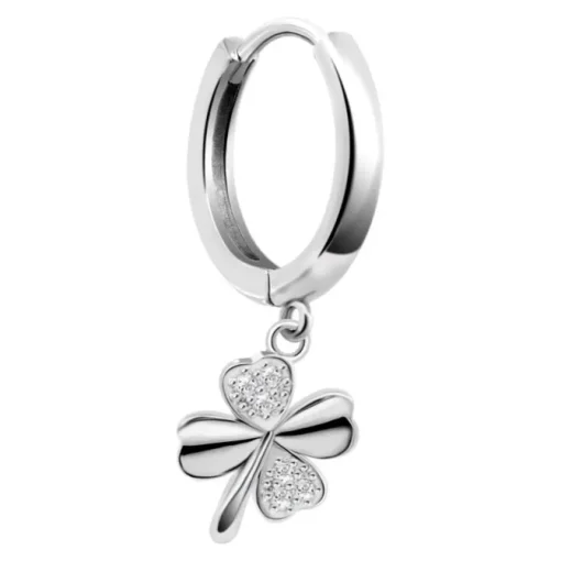 LOTUS Silver Creolen Kleeblatt 925 Silber Zirkonia Lotus Trendy JLP3108-4-2