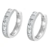 LOTUS Silver Damen Ohrringe Zirkonia weiß Creolen aus 925 Silber JLP1936-4-1
