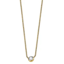 LOTUS Silver Halskette 925 Silber LP1272-1/6 gold Zirkonia Pure JLP1272-1-6