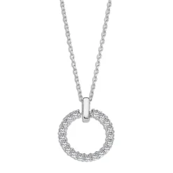 LOTUS Silver Halskette 925 Silber weiß Zirkonia Pure Essential JLP3100-1-1