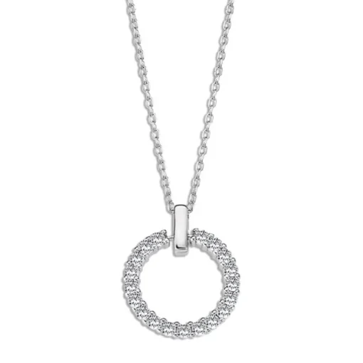 LOTUS Silver Halskette 925 Silber weiß Zirkonia Pure Essential JLP3100-1-1