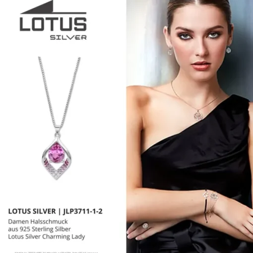 LOTUS Silver Halskette 925 Silber Lotus Silver Charming Lady JLP3711-1-2