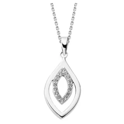 LOTUS Silver Halskette Blatt 925 Silber LP1836-1/1 Zirkonia JLP1836-1-1