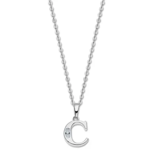 LOTUS Silver Halskette Buchstabe C 925 Silber Lotus Silver Trendy JLP3054-1-C