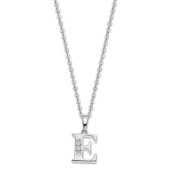 LOTUS Silver Halskette Buchstabe E 925 Silber Lotus Silver Trendy JLP3054-1-E