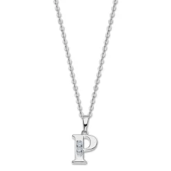 LOTUS Silver Halskette Buchstabe P 925 Silber Lotus Silver Trendy JLP3054-1-P