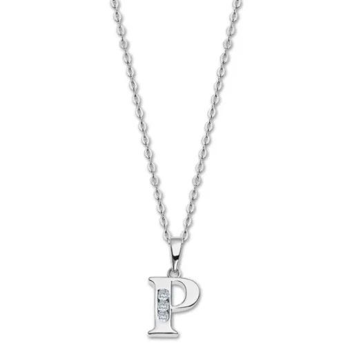 LOTUS Silver Halskette Buchstabe P 925 Silber Lotus Silver Trendy JLP3054-1-P