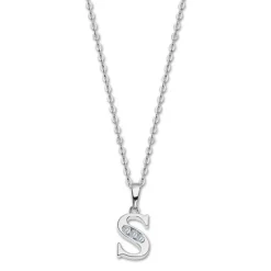 LOTUS Silver Halskette Buchstabe S 925 Silber Lotus Silver Trendy JLP3054-1-S