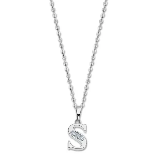 LOTUS Silver Halskette Buchstabe S 925 Silber Lotus Silver Trendy JLP3054-1-S