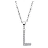 LOTUS Silver Halskette Buchstabe L 925 Silber LP1958-1/L Zirkonia JLP1958-1-L