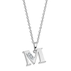 LOTUS Silver Halskette Buchstabe M 925 Silber Lotus Silver Trendy JLP3054-1-M