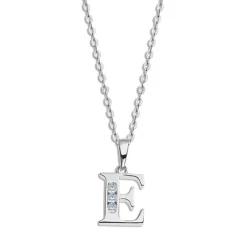 LOTUS Silver Halskette Buchstabe E 925 Silber Lotus Silver Trendy JLP3054-1-E