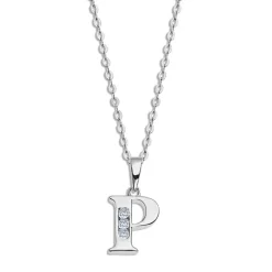 LOTUS Silver Halskette Buchstabe P 925 Silber Lotus Silver Trendy JLP3054-1-P