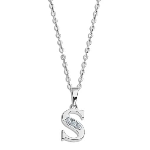 LOTUS Silver Halskette Buchstabe S 925 Silber Lotus Silver Trendy JLP3054-1-S