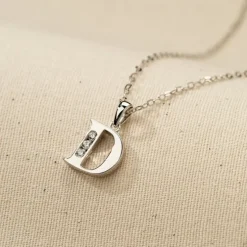 LOTUS Silver Halskette Buchstabe D 925 Silber Lotus Silver Trendy JLP3054-1-D