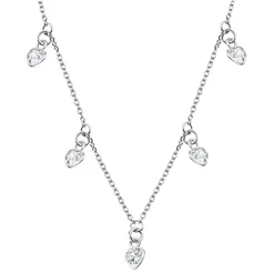LOTUS Silver Halskette 5er Set Zirkonia Weiß 5mm 925 Silber Trendy JLP3190-1-1