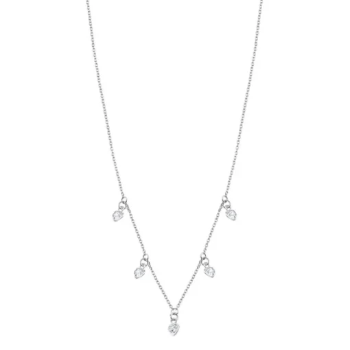 LOTUS Silver Halskette 5er Set Zirkonia Weiß 5mm 925 Silber Trendy JLP3190-1-1