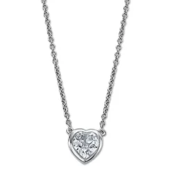LOTUS Silver Halskette Herz 925 Silber Zirkonia Charming Lady JLP2000-1-1