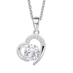 LOTUS Silver Halskette Herz 925 Silber Zirkonia Pure Essential JLP3106-1-1