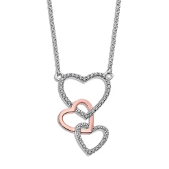 LOTUS Silver Halskette Herz 925 Silber rosegold Charming Lady JLP1817-1-2