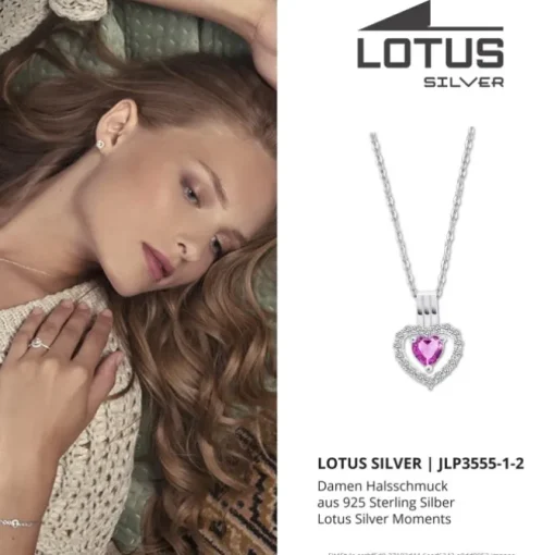 LOTUS Silver Halskette Herz 925 Silber Lotus Silver Moments JLP3555-1-2