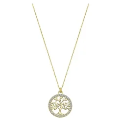 LOTUS Silver Halskette Lebensbaum SILBER LP1746-1/2 gold Zirkonia JLP1746-1-2