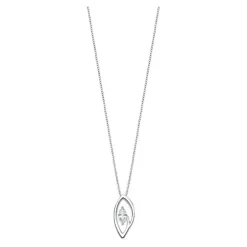 LOTUS Silver Halskette Oval 925 Silber LP1910-1/1 weiß Zirkonia JLP1910-1-1