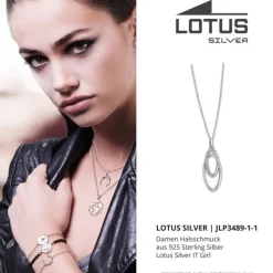 LOTUS Silver Halskette Oval 925 Silber Lotus Silver IT Girl JLP3489-1-1