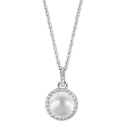 LOTUS Silver Halskette Perlen 925 Silber Lotus Style Pearls JLP3480-1-1