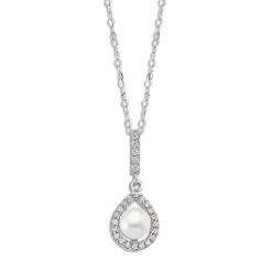 LOTUS Silver Halskette Perle 925 Silber weiß Lotus Silver Pearls JLP3198-1-1