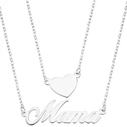 LOTUS Silver Halskette Schriftzug Mama Herz 925 Silber Mothers Love JLP3234-1-1