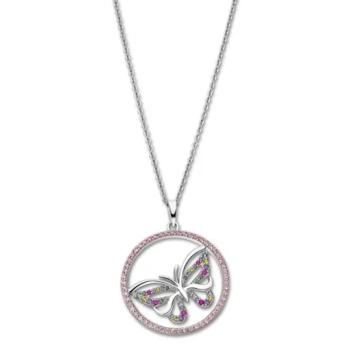 LOTUS Silver Halskette Schmetterling 925 Silber CZ Pure Essential JLP3075-1-2