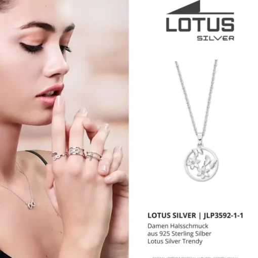 LOTUS Silver Halskette Schmetterling 925 Silber Lotus Silver Trendy JLP3592-1-1
