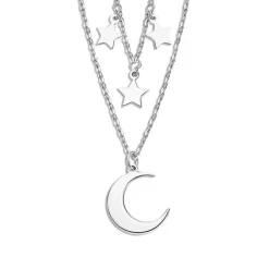 LOTUS Silver Halskette Sterne Mond 925 Silber Lotus Silver Trendy JLP3258-1-1