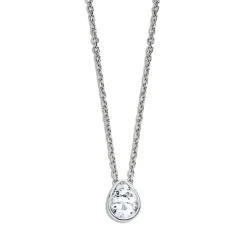 LOTUS Silver Halskette Tropfen 925 Silber Zirkonia Pure Essential JLP3079-1-1