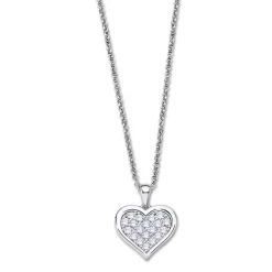 LOTUS Silver Halskette Zirkoniastein 925 Silber Lotus Moments JLP3125-1-1