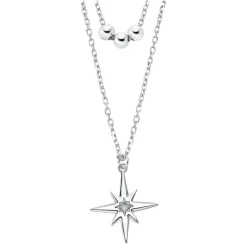 LOTUS Silver Halskette Zirkonia Stern 925 Silber Lotus Silver Trendy JLP3048-1-1