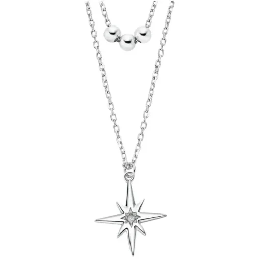 LOTUS Silver Halskette Zirkonia Stern 925 Silber Lotus Silver Trendy JLP3048-1-1