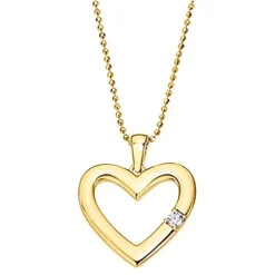 LOTUS Silver Halskette Zirkonia Herz Gold 925 Silber Moments JLP3217-1-2