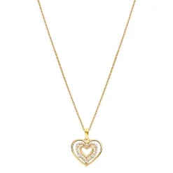 LOTUS Silver Halskette Zirkonia Herz 925 Silber Lotus Silver Moments JLP3143-1-2