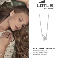 LOTUS Silver Halskette Zirkoniastein 925 Silber Lotus Silver Moments JLP3518-1-1